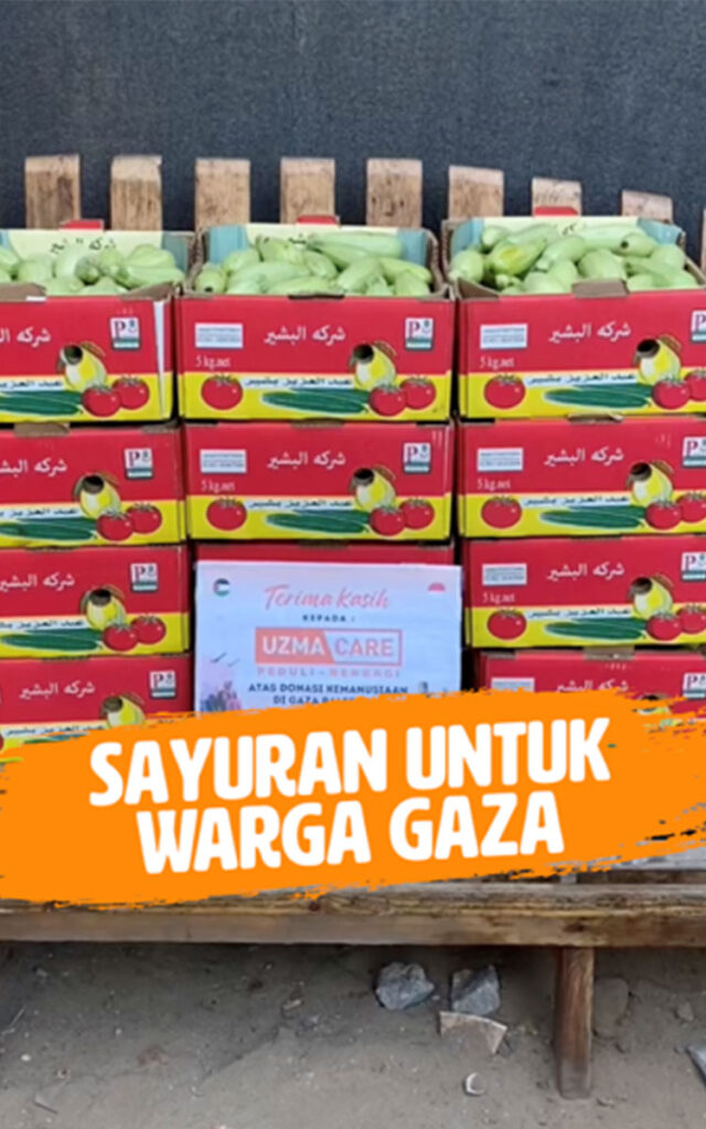 Bantuan pangan berupa sayuran segar