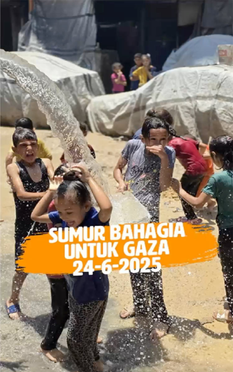 Sumur Bahagia di Gaza: Warga Nikmati Akses Air Bersih