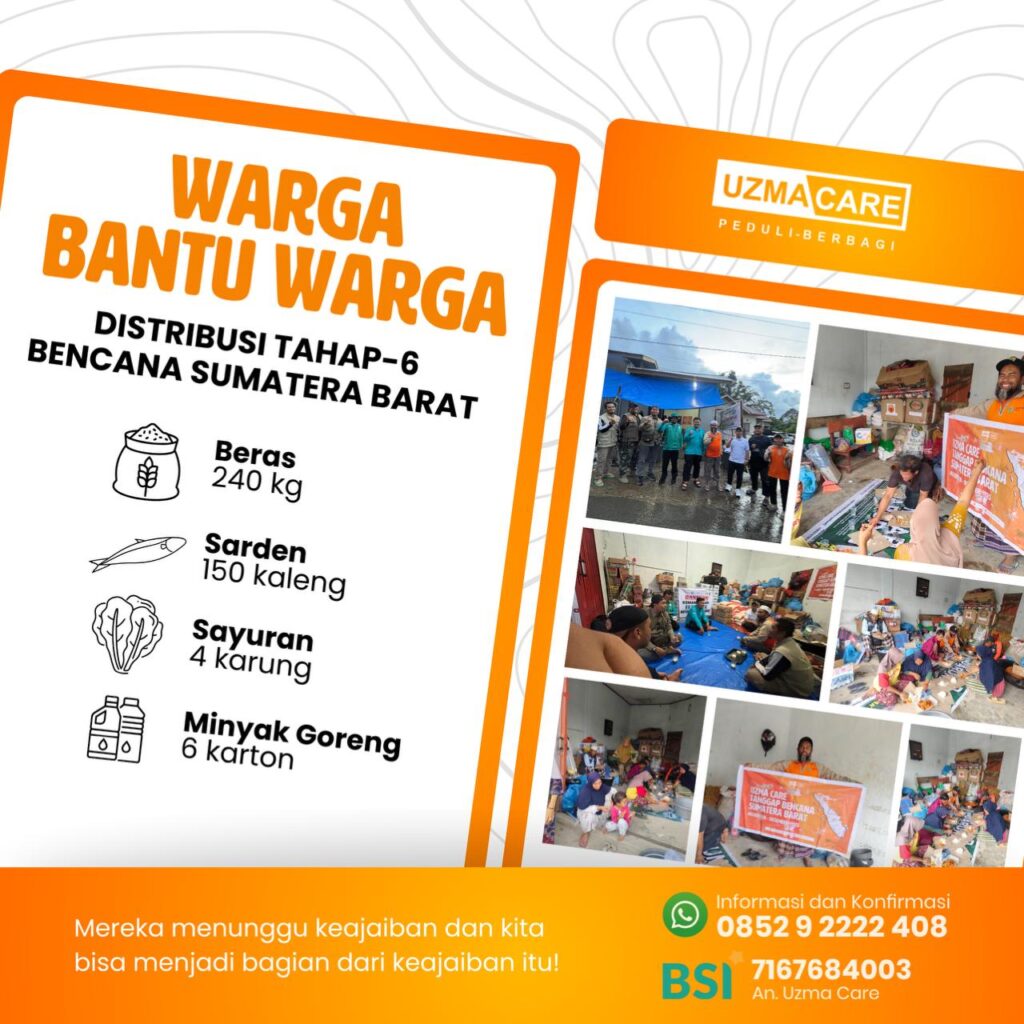 Distribusi Bantuan Tahap 6: Uzma Care di Palembayan, Agam