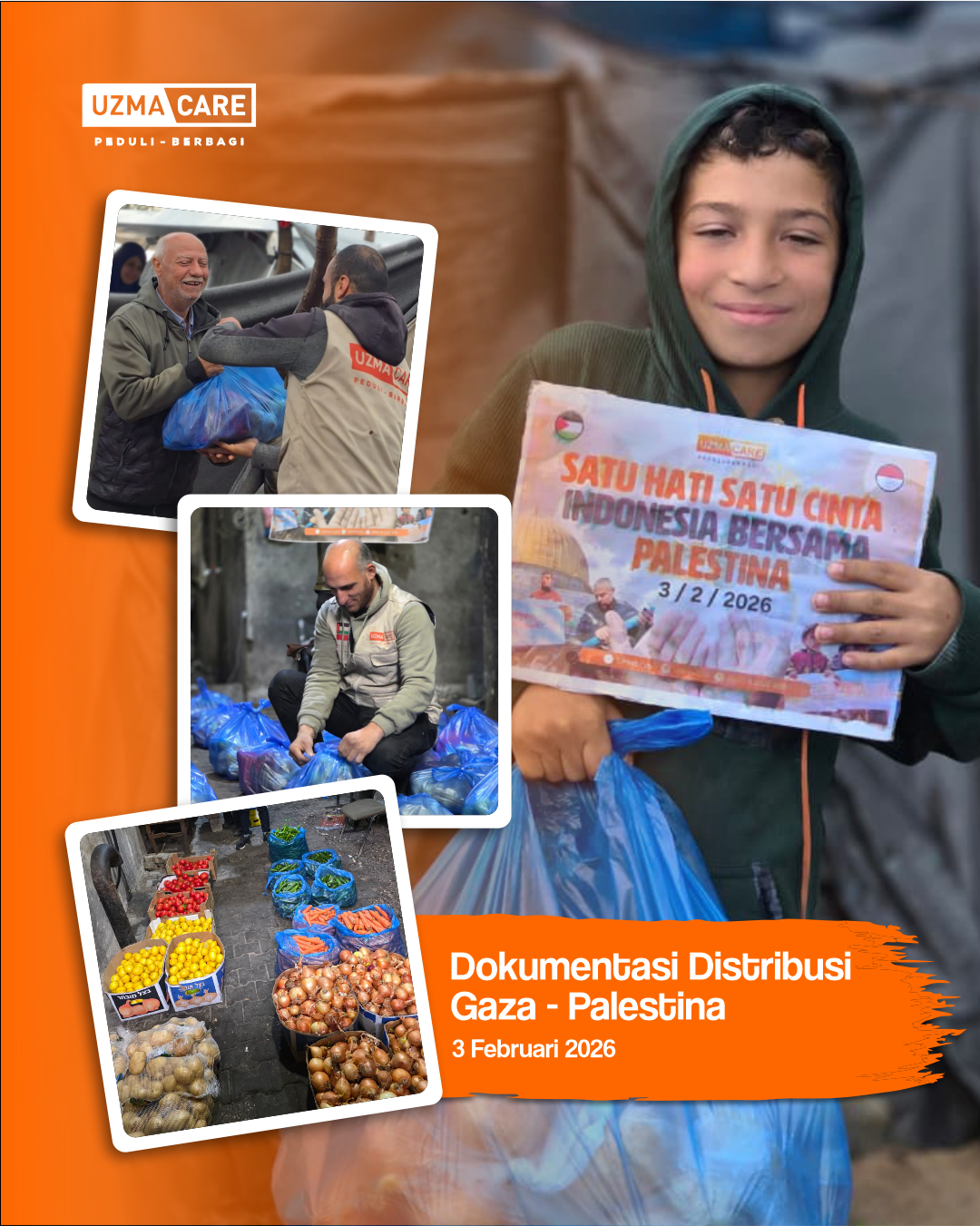 Distribusi Sayuran Segar dan Senyum Gaza