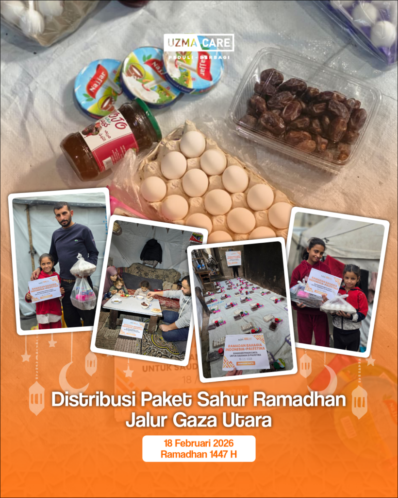 Distribusi paket sahur 1 untuk warga Gaza Utara